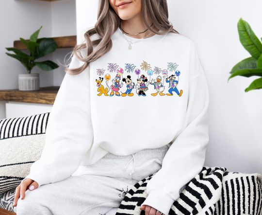 Discover Disneyland 70th Anniversary Sweatshirt, Mickey And Friends Sweatshirt, Disneyland Celebration 2025 Shirt, WDW Family Vacation Sweater