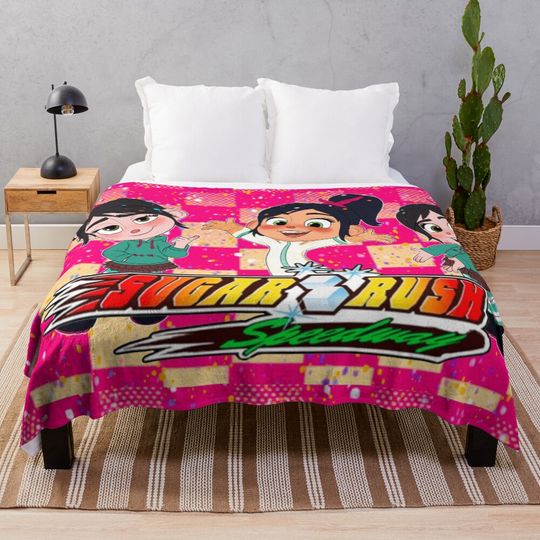 Sugar Rush - Vanellope Von Schweetz Throw Blanket