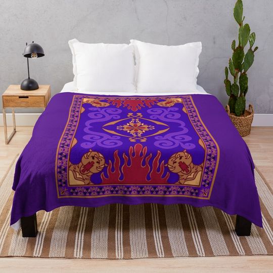 Aladdin 1992 Magic Carpet Throw Blanket
