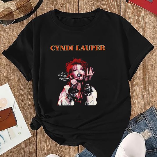 Signature Cyndi Lauper Shirt, Cyndi Lauper 90s Vintage Shirt, Cyndi Lauper Girl Tour 2025 Shirt, Cyndi Lauper Fan Gift, Cyndi Lauper Merch