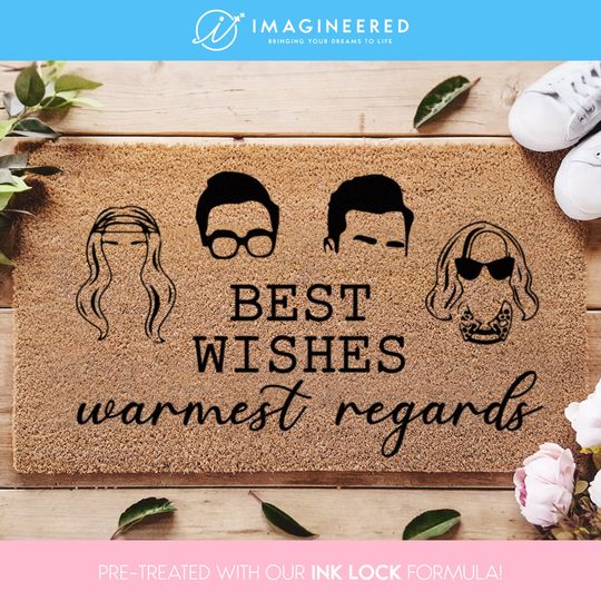 Discover Best Wishes Warmest Regards - Schitt's Creek Welcome Mat - Stevie And David - Fandom Doormat - Schitts Creek Doormat - New Home Decor Gift