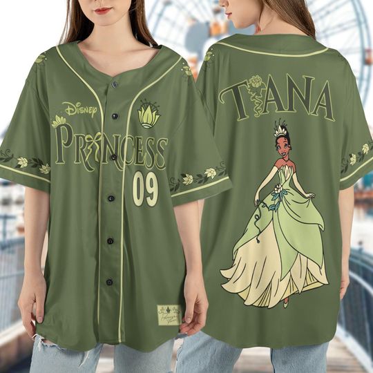 Discover Disney The Princess And The Frog Baseball Jersey, Disney Tiana Princess 2009 Jersey,  Disneyworld Disneyland Girls Trip Matching 2025