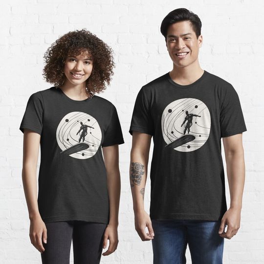Silver Surfer minimalist white Essential T-Shirt