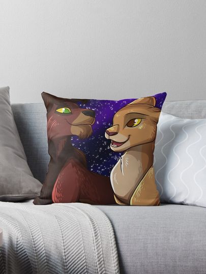Discover Kovu and Kiara Pillow