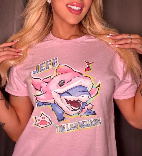 Discover Jeff the Land Shark Dolphin Shirt, Jeff the Land Shark Incognito Dolphin Skin Shirt, Jeff Marvel Rivals Shirt, Jeff Pink Dolphin Shirt