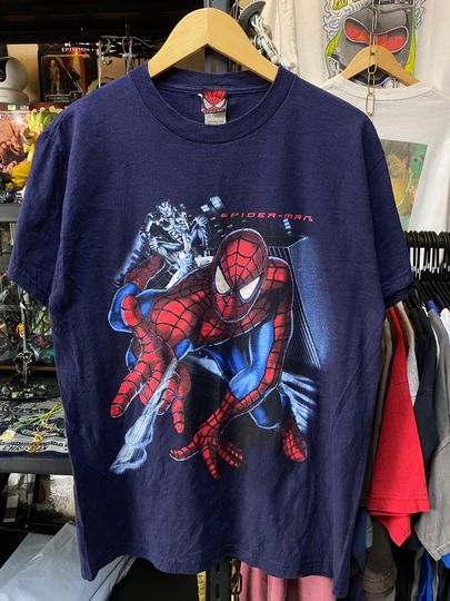 Discover Vintage Spiderman 2002 T shirt  Rare , The Movie American Superhero Action Fantasy , Avengers , Vintage Marvel t shirt, Marvel Studios