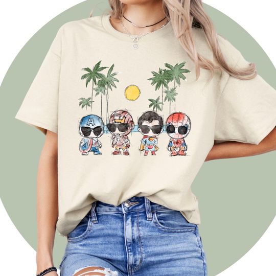 Superhero Friends Shirt, Cute Avengers Shirts, Marvel Avenger Shirt, Superhero T-shirt, Christmas Shirt, Ironman, Avengers Friends Shirt