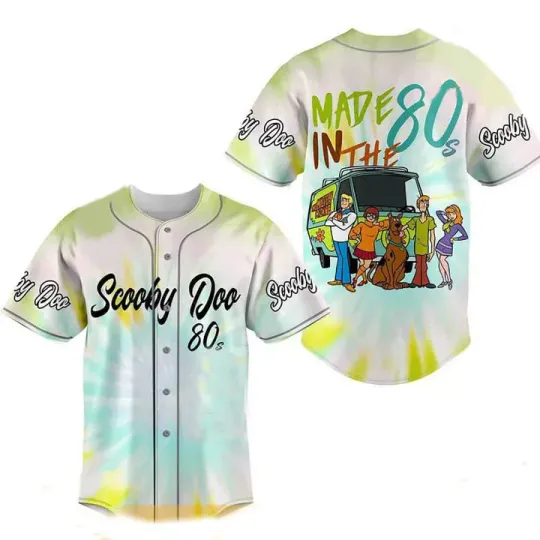 Personalized Scooby Doo Made In The Mystery Machine Baseball Jersey Shirt
