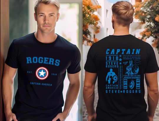 Disney Captain America Shirt, Rogers Captain America Tee, Marvel Super Hero Shirt, Avengers Super Soldier, Marvel Lover Gift, Avengers Fans