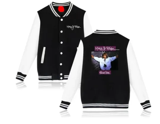 Discover Mary J. Blige The For My Fans Tour 2025 Baseball Jacket