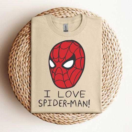 Discover Marvel Spider-Man No Way Home I Love Spider-Man Poster T-Shirt, MCU Fans Marvel Studios Unisex T-shirt Family Birthday Gift Matching Tee