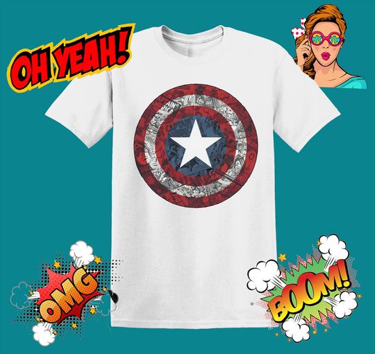 Discover Marvel, Captain America, Shield, Infinity War, Men Women Unisex T shirt, T-shirt, Tshirt MU83