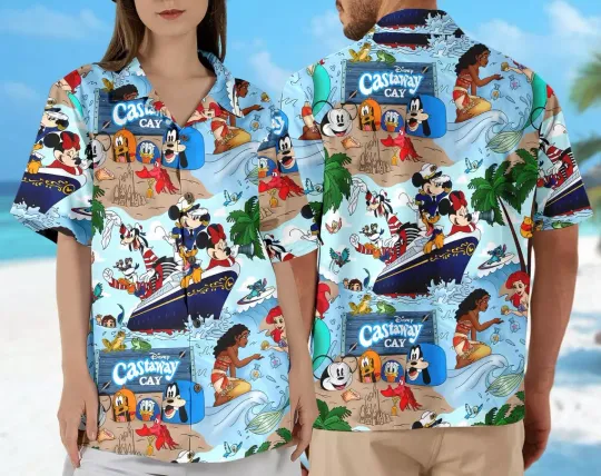 Discover Disney Mickey Mouse Cruise Trip All Over Printed Hawaiian Shirt Full Size