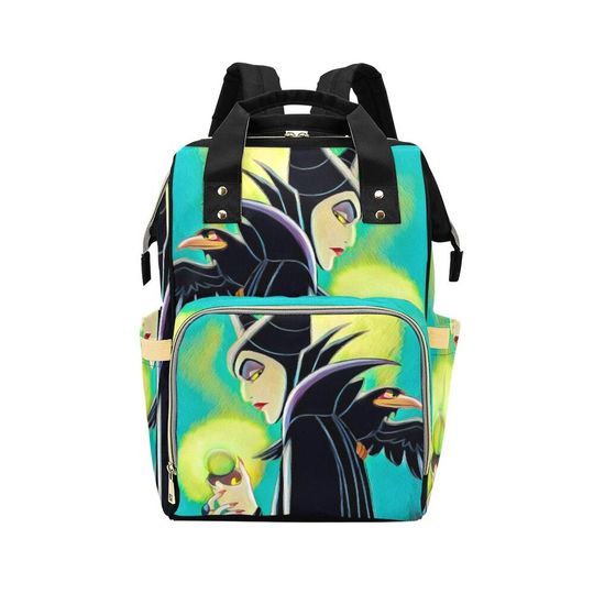 Discover Maleficent Diaper Backpack | Disney Villains Diaper Bag | Disney Villains | Disney Diaper Bag | Disney Backpack | Disney Diaper Backpack