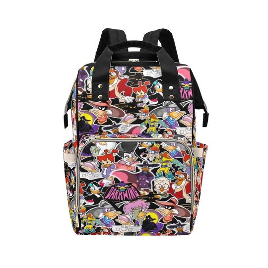 Discover Darkwing Duck Diaper Bag Backpack | Darkwing Duck Diaper Bag | 90s Disney Diaper Bag | Disneyland Backpack | Disney Bag | 90s Disney Purse