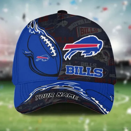 Personalized Buffalo Bills Classic Cap, Football Team Cap Hat Gift For Fans