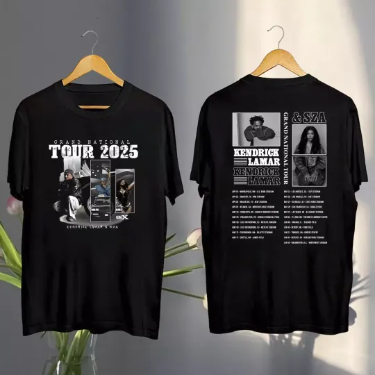 Discover Graphic Kendrick Lamar 2025 Grand National Tour T-Shirt
