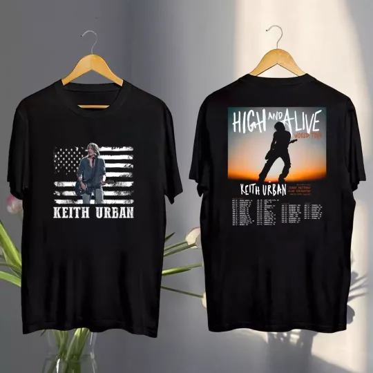 Discover Keith Urban Vintage Shirt, Keith Urban High And Alive Tour 2025 Shirt