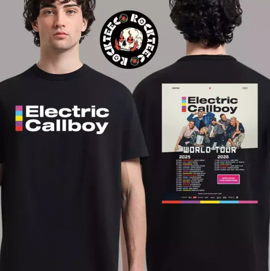 Discover Electric Callboy World Tour 2025 2026 Europe Tour Dates Two Sides Unisex T-Shirt
