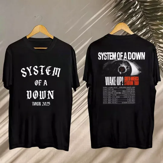 2025 SYSTEM OF DOWN South America Stadium Tour Shirt