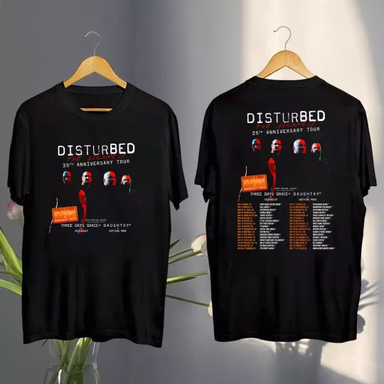 Disturbed The Sickness 25th Anniversary Tour 2025 Shirt