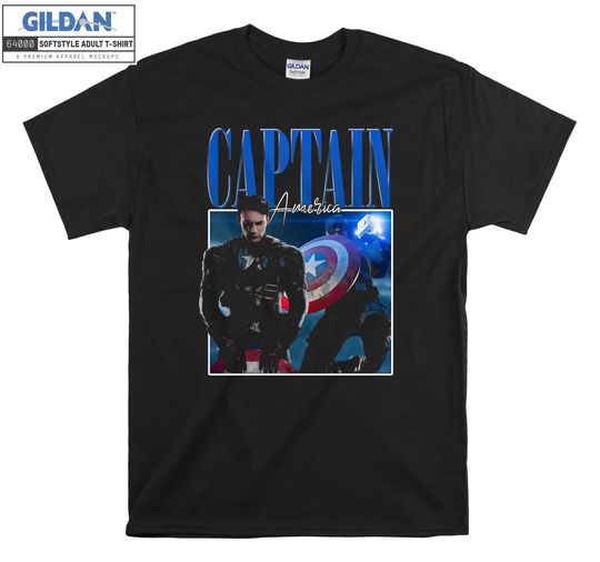 Captain America Poster Marvel T-shirt Hoody Kids Child Tote Bag Tshirt S-M-L-XL-XXL-3XL-4XL-5XL Gildan Oversized Men Women Unisex 6582