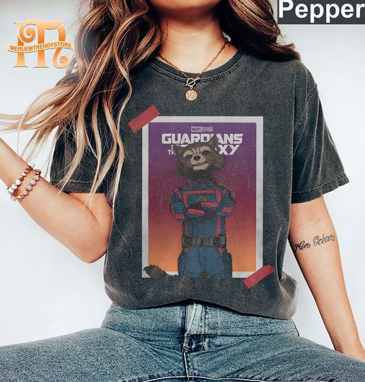 Retro Marvel Guardians Of The Galaxy 3 Rocket Racoon Comfort Colors Shirt, Rocket Racoon Shirt, Guardians Of The Galaxy Shirt, Marvel Shirts