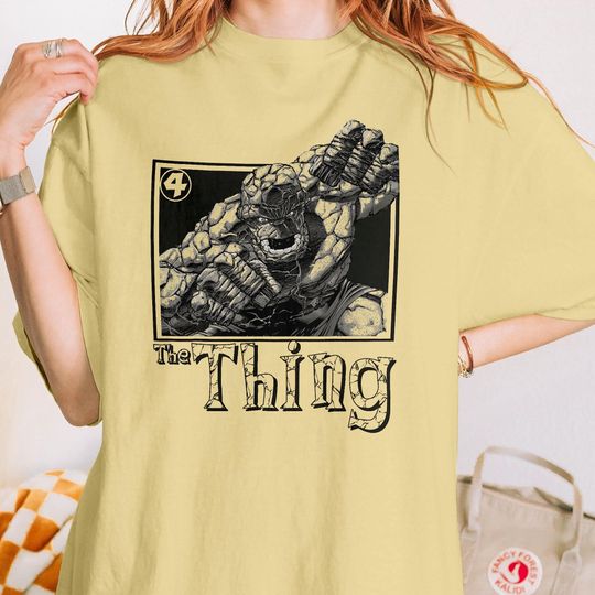 Marvel Fantastic Four The Thing Simple Portrait Shirt, Marvel Birthday Gift, Custom Marvel T-shirt, Disney Family Vacation Shirt, HHA672