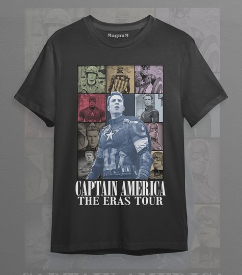 Discover Chris Evans Captain America The Eras Tour Unisex Softstyle T-Shirt