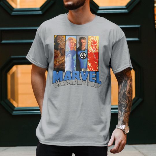 Marvel Fantastic Four Superhero The Timeless Collection Shirt, Custom Marvel T-shirt, Group Matching Outfit, Retro  Fantastic Four, HHA663