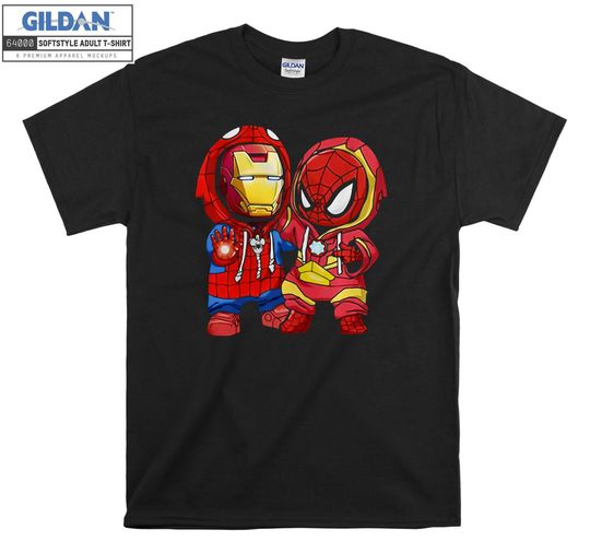 Discover Marvel Spider-man And Iron Man T-shirt Hoody Kids Child Tote Bag Tshirt S-M-L-XL-XXL-3XL-4XL-5XL Gildan Oversized Men Women Unisex 7043