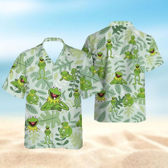 K the frog Hawaiian Shirt, The Muppets Tropical Hawaii Shirt, Funny Frog Vacation Shirts Men Women, Cute Frog Shirt, Animal Gifts