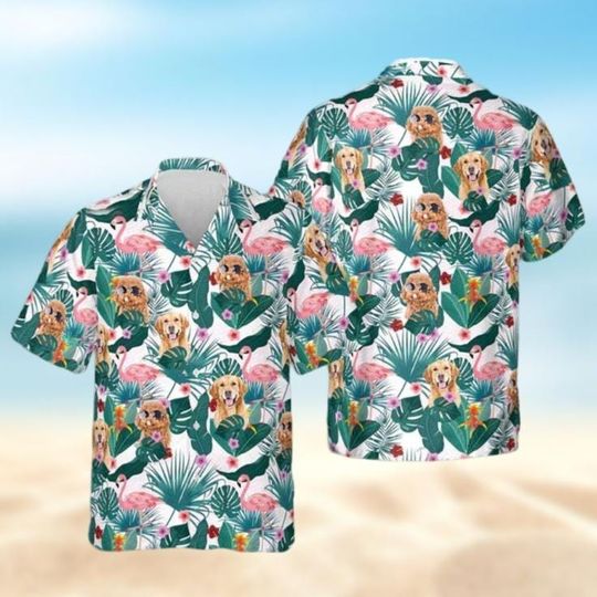Discover Dachshund Dog Hawaiian Shirt, Flamingo Hawaii Shirt, Cute Animals Summer Shirt, Funny Pet Beach Shirt, Aloha Shirts For Men Women