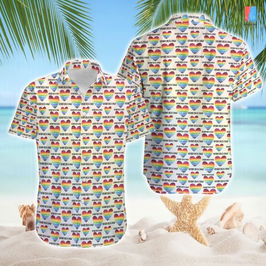 Foxtrot Delta Tango Hawaii Shirt, Rainbow Heart Shirt, F*ck Trump Hawaiian Shirt, Anti Trump Feminist Hawaii Shirt, Summer Vacation