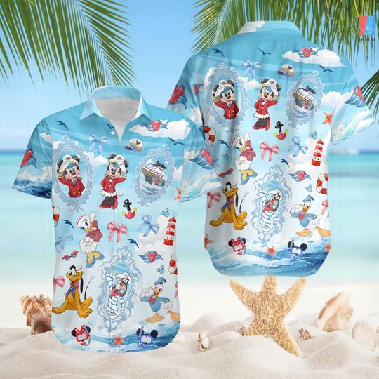Discover Mickey & Friends Coquette Cruise Hawaiian Shirt, Disneyland Wish Fantasy Magic Wonder 2025 Shirt, Family Cruise Hawaii Shirt,Summer Vacation