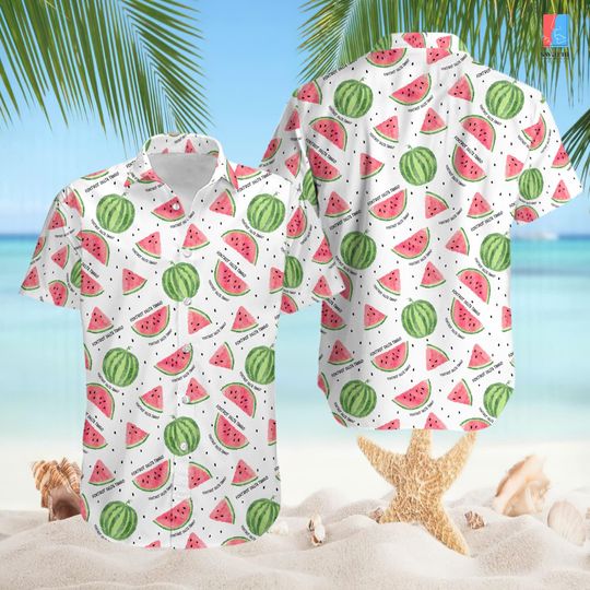 Watermelon Foxtrot Delta Tango Hawaiian Shirt, Subtle Anti Trump Hawaiian Shirt, FDT Anti Trump Shirt, Progressive Liberal Gift