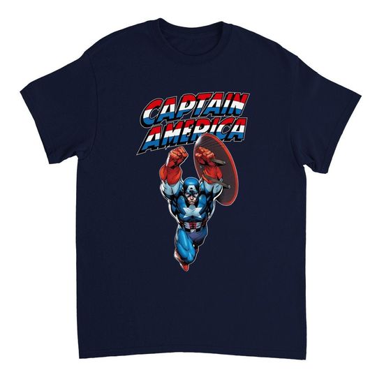 Discover Captain America - Heavyweight, 100% Cotton, Unisex T-shirt