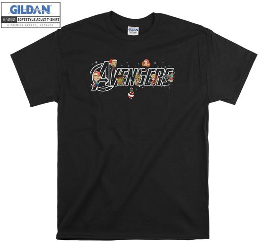 Marvel Avengers Christmas Comfort T-shirt Hoodie Kids Child Tote Bag Tshirt S-M-L-XL-XXL-3XL-4XL-5XL Gildan Oversized Men Women Unisex A10