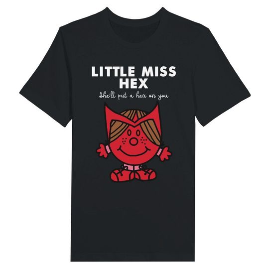 Little Miss Hex - Scarlet Witch (Wanda) & Little Miss T-Shirt Premium Unisex Crewneck T-shirt