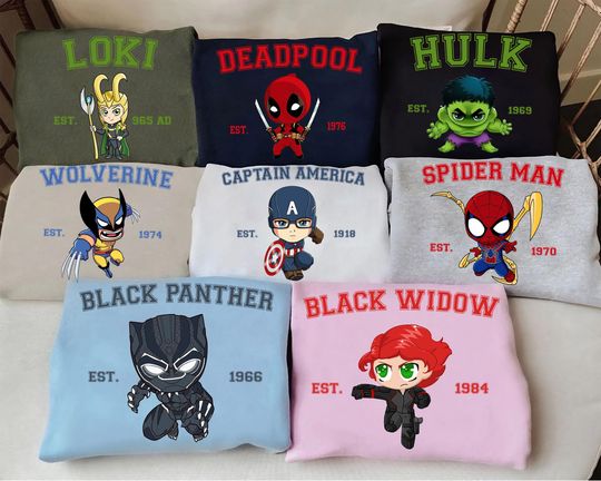 Marvel Avengers Est Shirt, Marvel Superheroes Shirt, Iron Man Hulk Spider Man Doctor Stranger Groot Venom Rocket Shirt, Disneyland Trip Tee