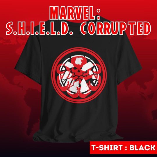 Discover Marvel Comic Book Hydra Shield Takeover T-Shirt | Marvel Comics | Comic Book Fan Shirt | MCU Fan Shirt | Unisex - Men & Women's Tee