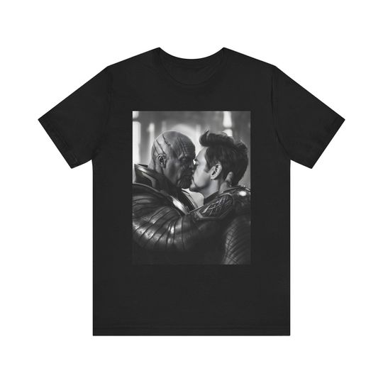 Marvel's Tony Stark & Thanos Passionately Kissing T-Shirt