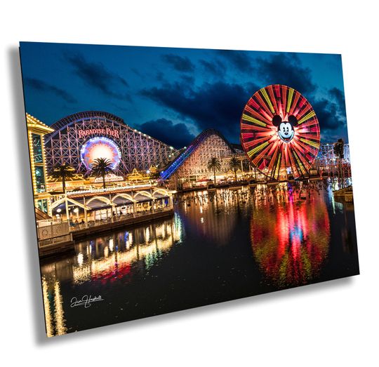 Paradise Pixar Pier Disney California Adventure DCA Print Canvas Acrylic Metal Wall Art
