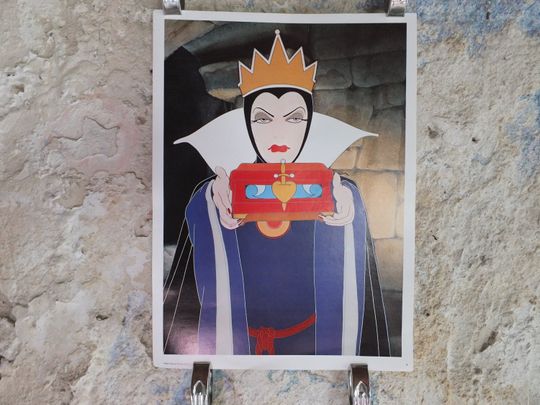 Discover Vintage 1970s Reprint Poster Snow White and the Seven Dwarfs Poster Walt Disney wall art cinema film memorabilia pop art popart 1977