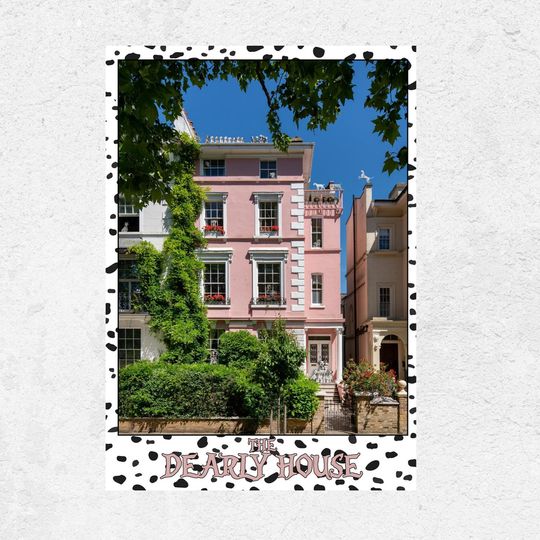 Discover 101 Dalmatians Poster. Disney Wall Art. Dodi Smith 101 Dalmatians nursery decor. Primrose Hill House print. Cruella film. Pongo and Perdita