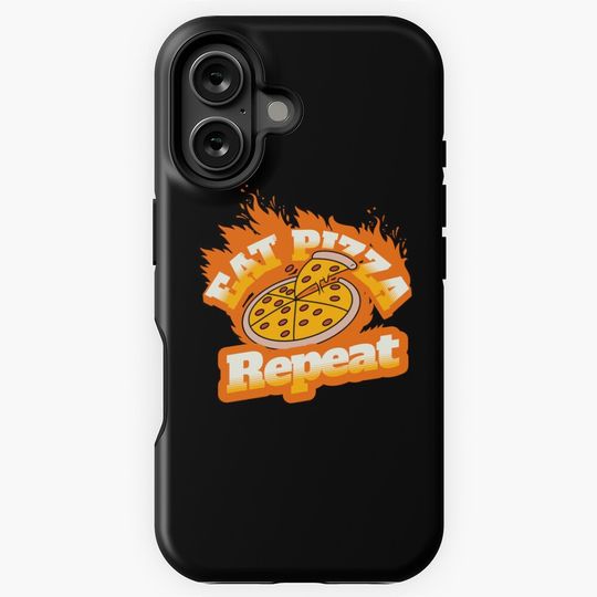 Enjoy Delicious Pizza Repeatedly iPhone Case