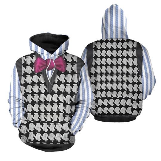 Fear Inside Out 2 Hoodie Jogger Set, Fear Character Cosplay 3D Hoodie, Disney Movie Jogger Pants