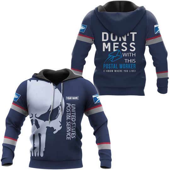 Personalized Name Pround Postal Worker 3D All Over Printed Hoodie