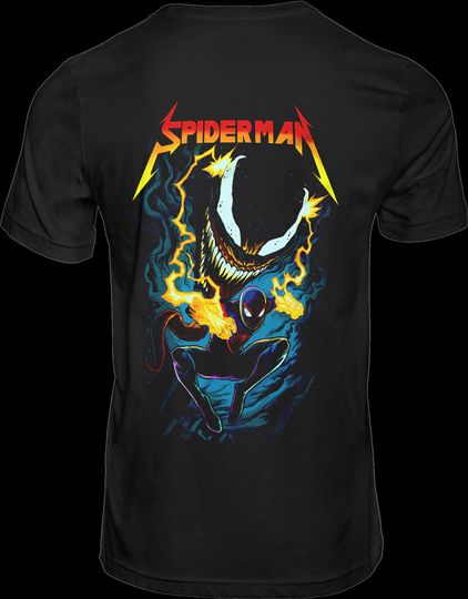 Discover Premium T-Shirt Design , spiderman, venom, Miles Morales, Design, iron-on image,   black shirt, avengers Movie Shirt,