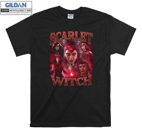 Scarlet Witch Poster Marvel Graphic Portrait T shirt Hoodie Hoody T-shirt Tshirt S-M-L-XL-XXL-3XL-4XL-5XL Oversized Men Women Unisex 6467